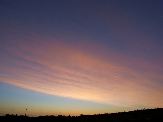 le 4 mars, 7h02. ３月４日　朝７時２分。優しい色の幕開け。