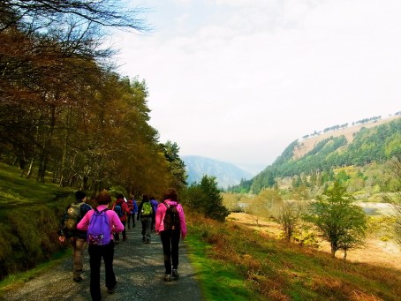 En route!! 10h21. On prend le chemin 'Green Road' pour commencer. 出発〜☆　「２つの湖の谷」＝グレンダロッホをどんどん奥のほうへ。午前１０時２１分。