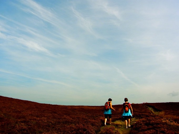 空が広い！！　Quel bonheur d'avoir tout le ciel à nous seules!! 