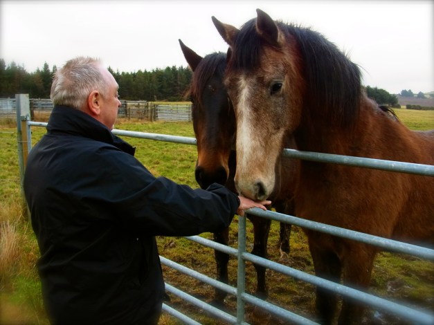 手のひらを ふむふむ ・・・されると、暖かい!!
