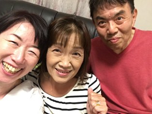 ちょこっとだけでも逢えてうれしかった　あまがいさんのおとうさん、おかあさん。