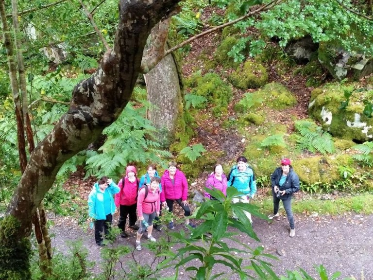 Anne went up the rock!! 